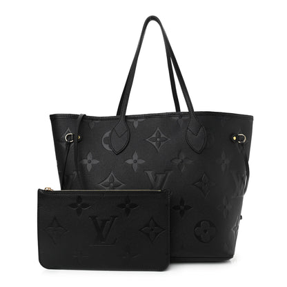 Louis Vuitton Empreinte Monogram Giant Neverfull MM Black 1 of 9