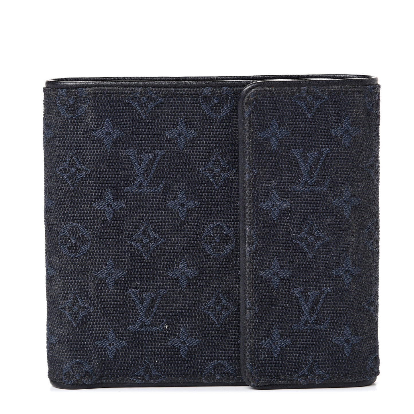 Mini Monogram Compact Wallet Blue