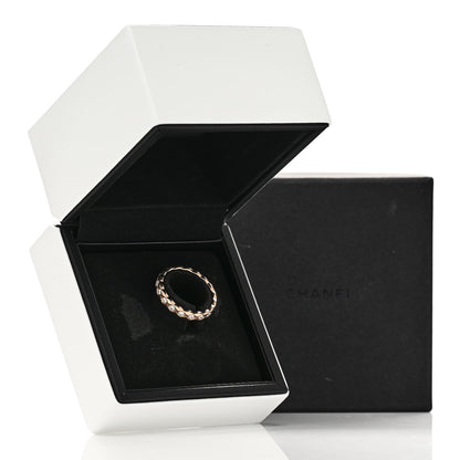 Chanel 18K Beige Gold Diamond Mini Coco Crush Ring 51 5.75 6 of 6