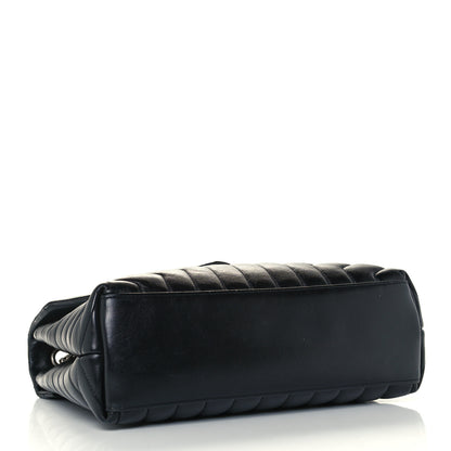 Saint Laurent Calfskin Y Quilted Monogram Medium Loulou Chain Satchel Black 4 of 11