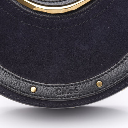 Chloe Calfskin Suede Small Pixie Bag Full Blue 9 of 10