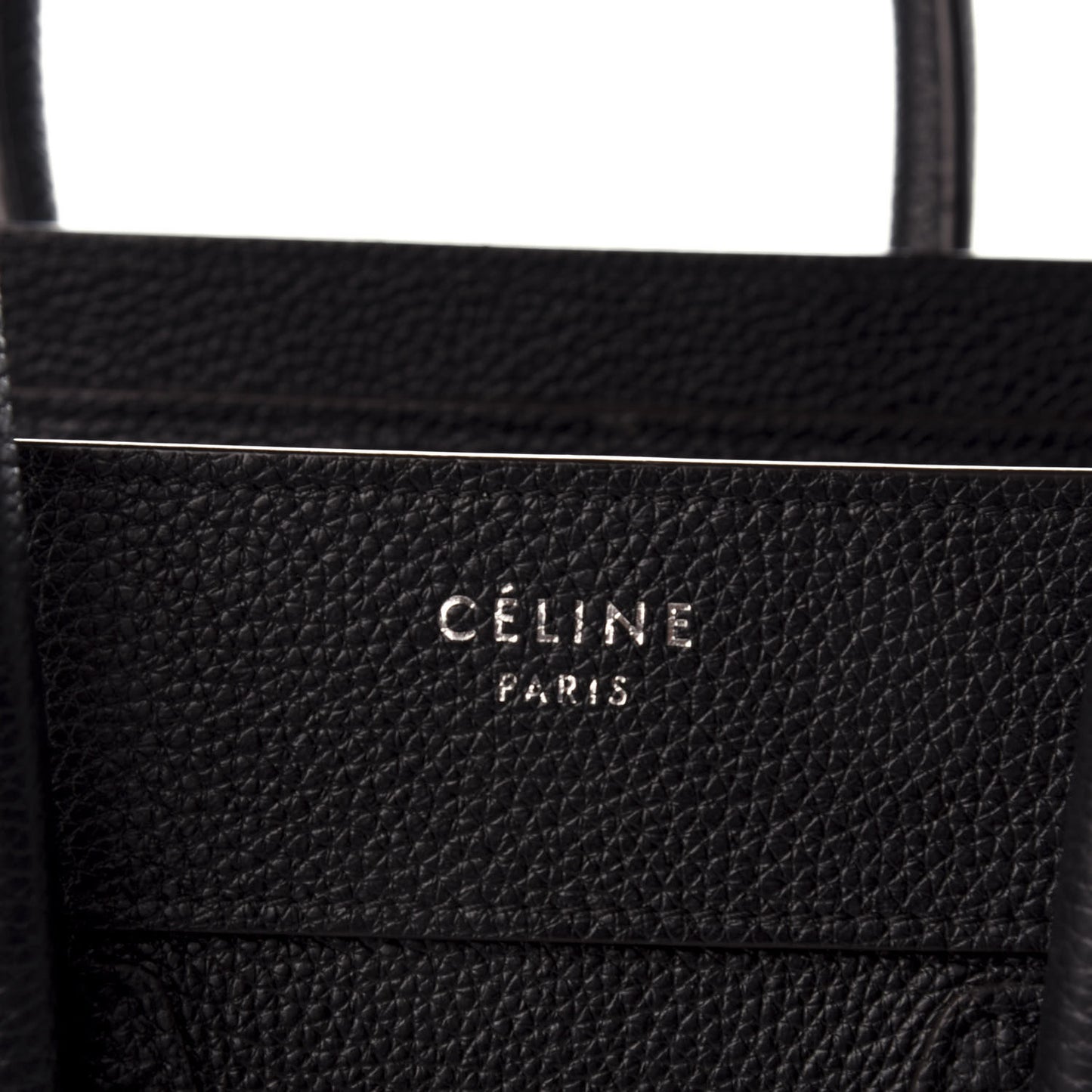 Drummed Calfskin Micro Luggage Black