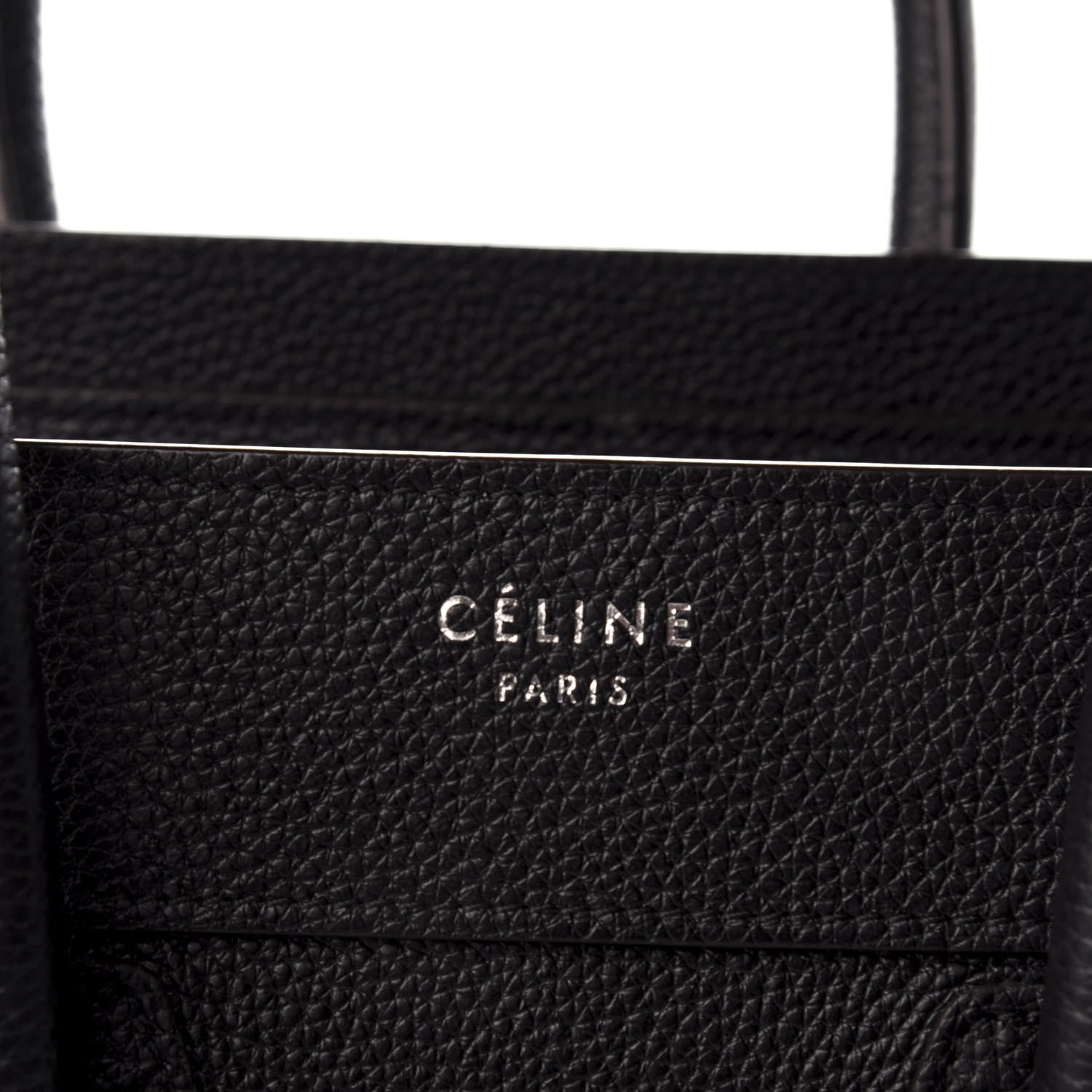 Celine Drummed Calfskin Micro Luggage Black 8 of 14