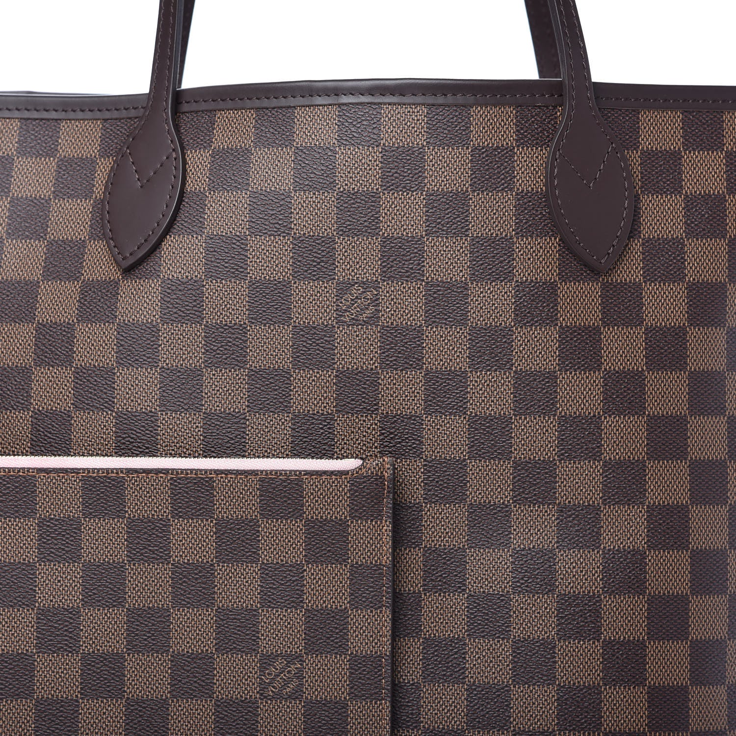 Louis Vuitton Damier Ebene Neo Neverfull MM Rose Ballerine 11 of 11