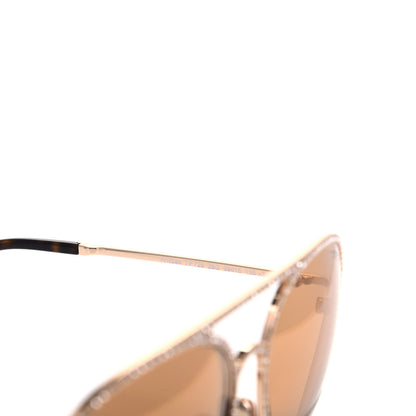 Tom Ford Crystal Embellished Antibes Sunglasses Gold 6 of 8