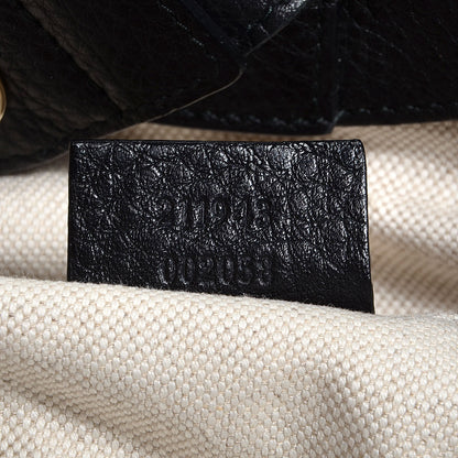 Gucci Pebbled Calfskin Large Sukey Tote Black 7 of 7