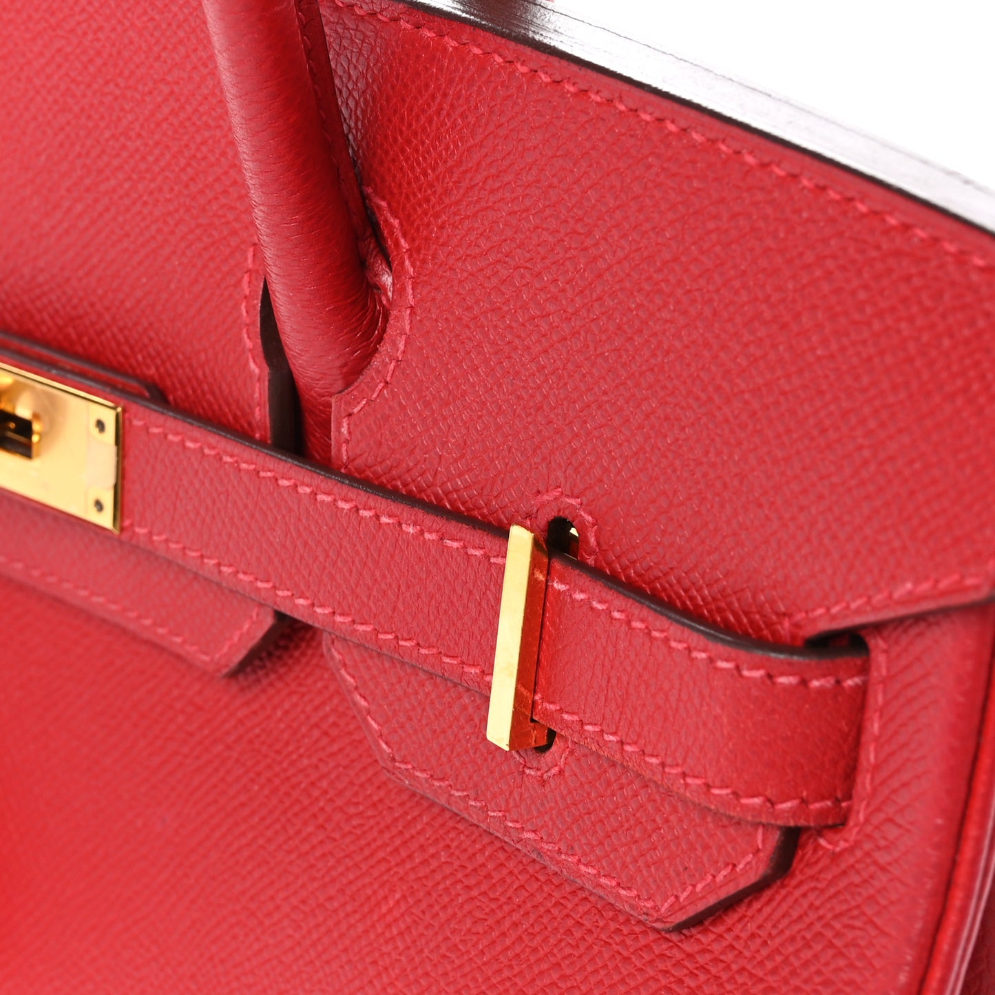 Epsom Birkin 30 Rouge Casaque