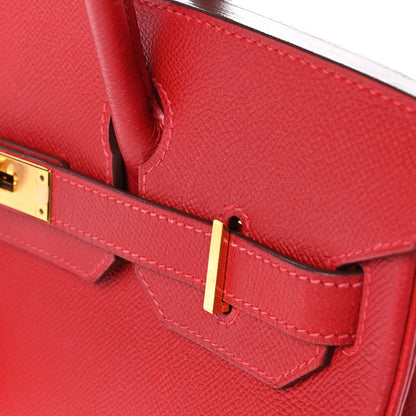 Hermes Epsom Birkin 30 Rouge Casaque 14 of 15