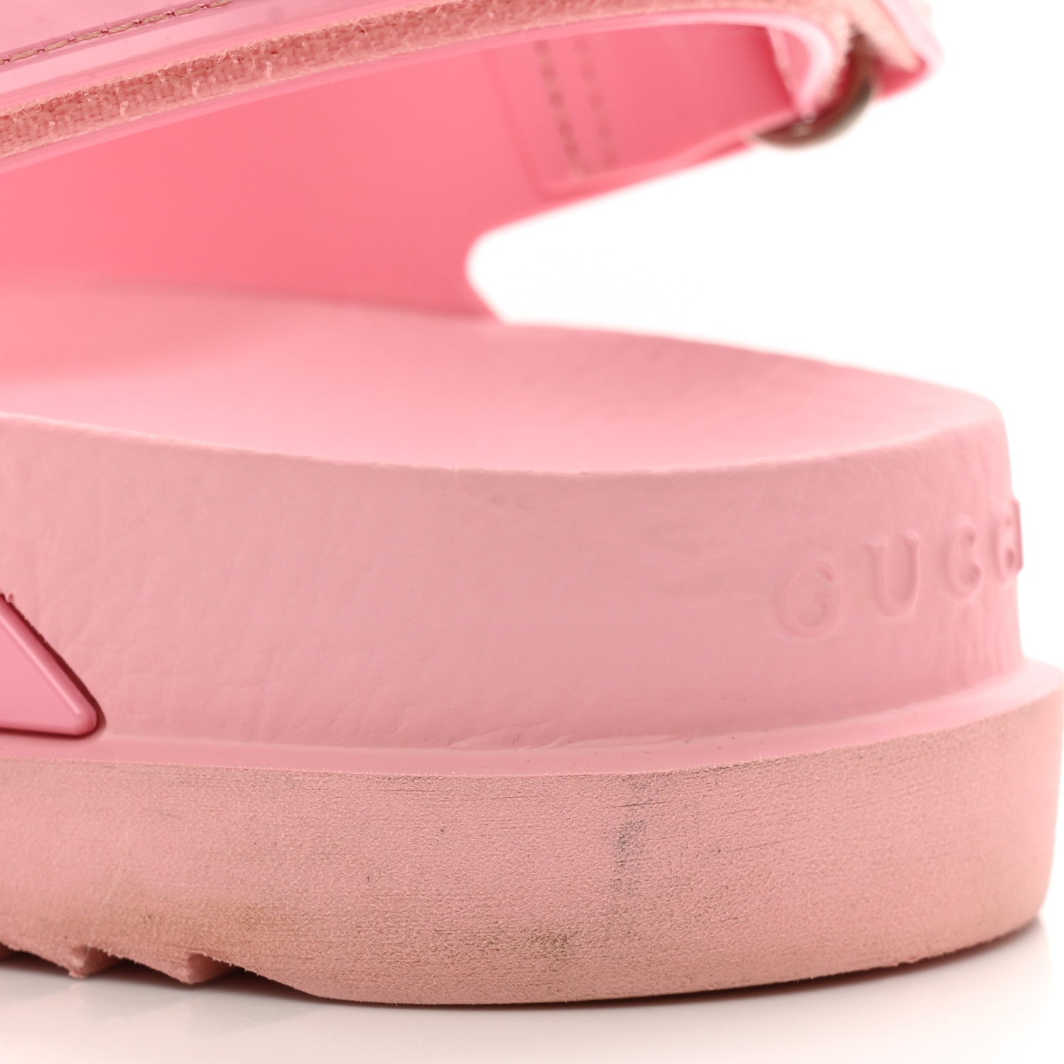 Gucci Rubber Mini Double G Womens Isla Dad Sandals 41 Wild Rose 12 of 14