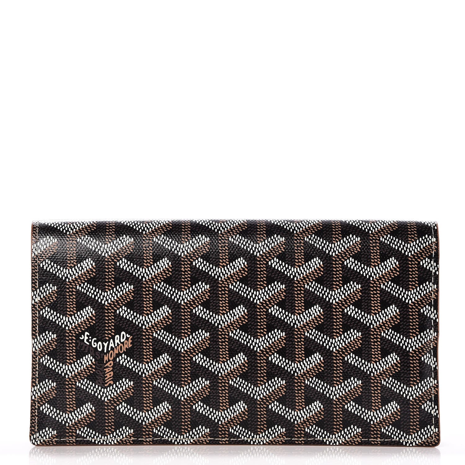 Goyard Goyardine Richelieu Wallet Black Gold 1 of 8