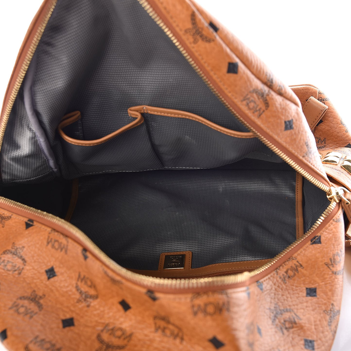 Visetos Medium Side Studs Stark Backpack Cognac