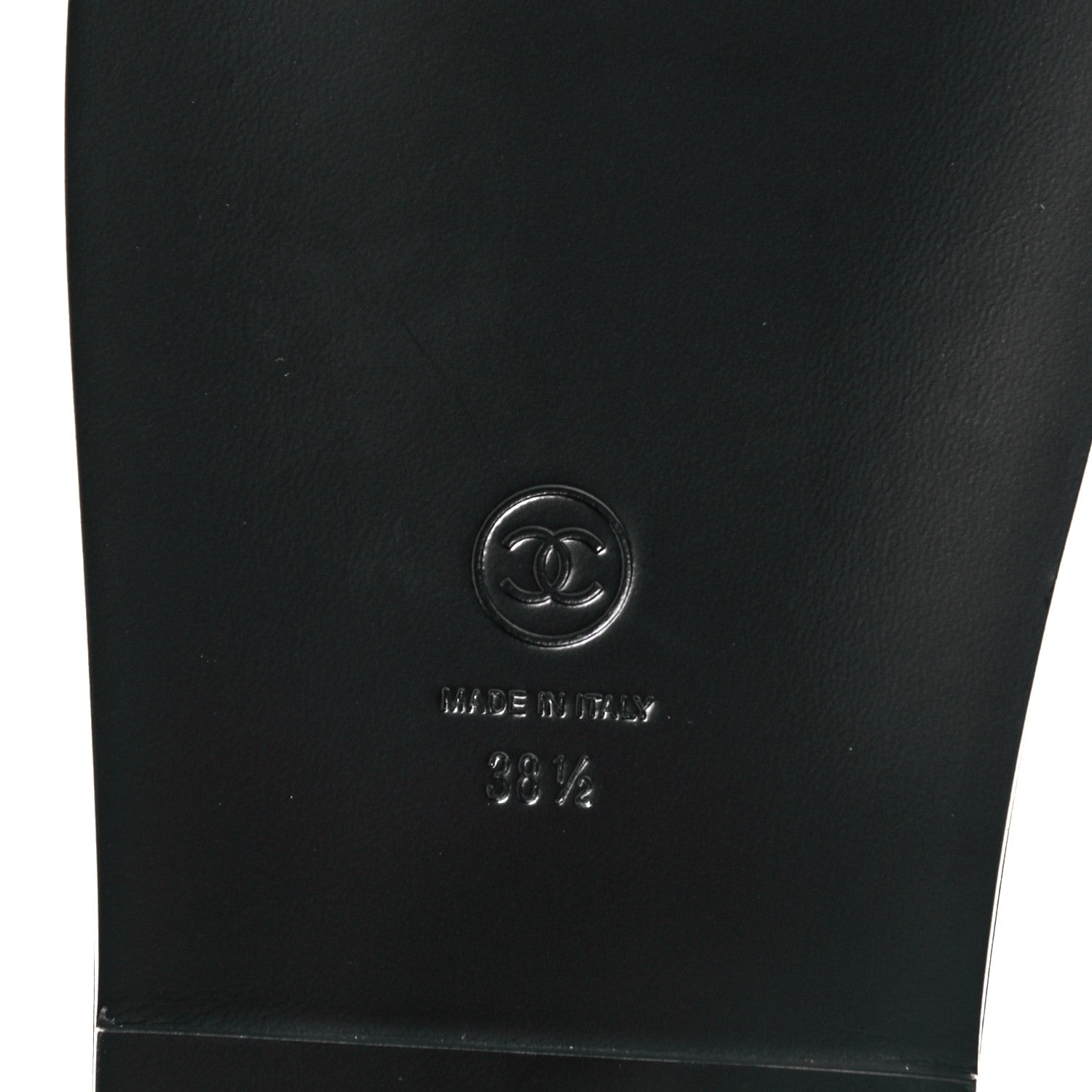 Chanel Grained Calfskin Velcro Dad Sandals 38.5 Black 6 of 8