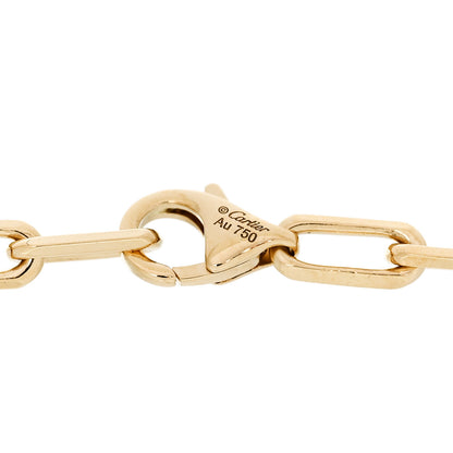 Cartier 18K Yellow Gold Small Santos de Cartier Link Chain Bracelet 4 of 5
