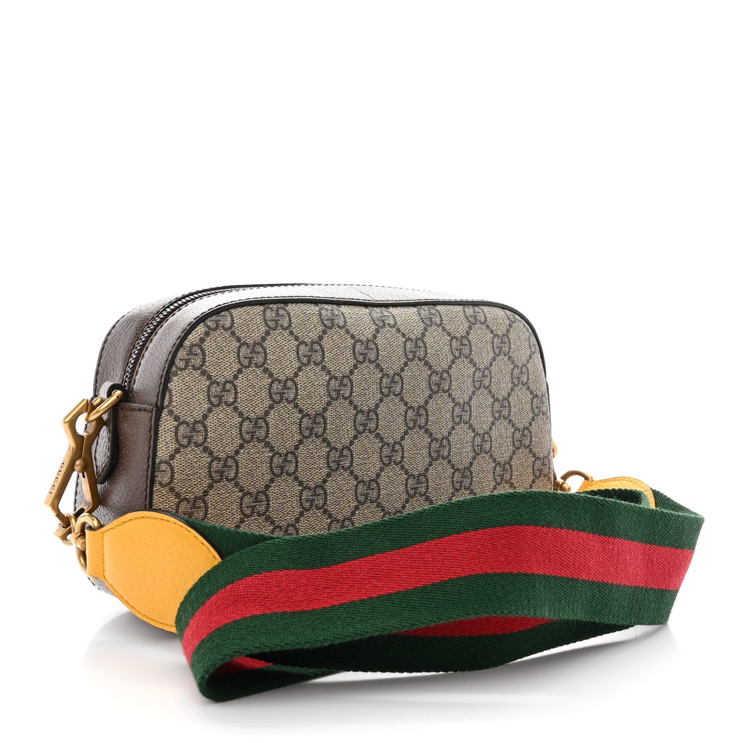 GG Supreme Monogram Web Neo Vintage Shoulder Bag Beige New Acero Crop