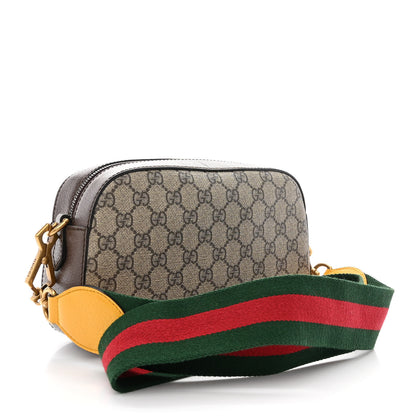 Gucci GG Supreme Monogram Web Neo Vintage Shoulder Bag Beige New Acero Crop 3 of 11