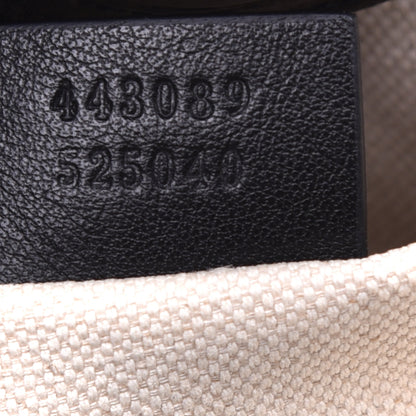 Gucci Calfskin Marmont Ribbon Top Handle Bag Black 7 of 10