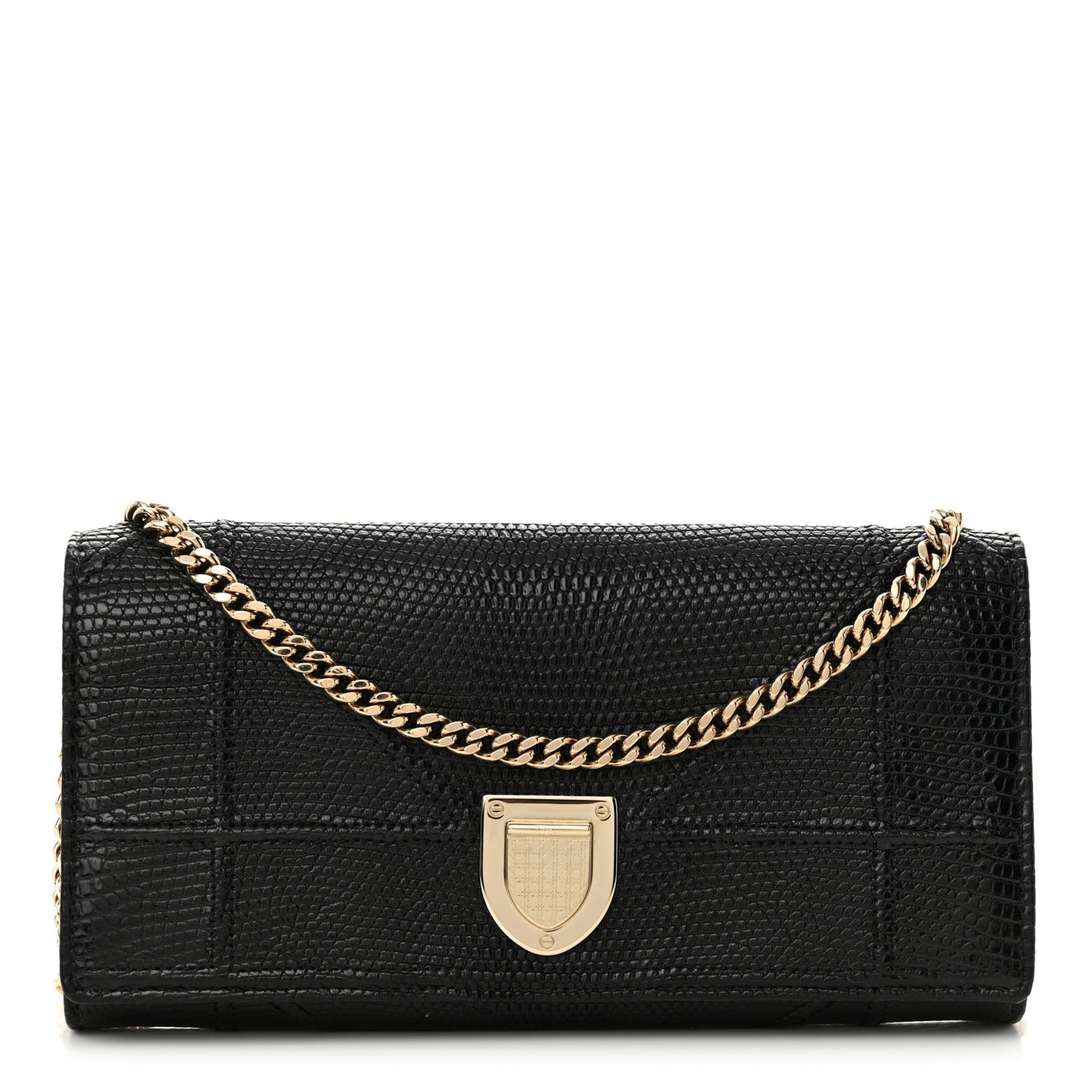 Lizard Diorama Croisiere Chain Wallet Black