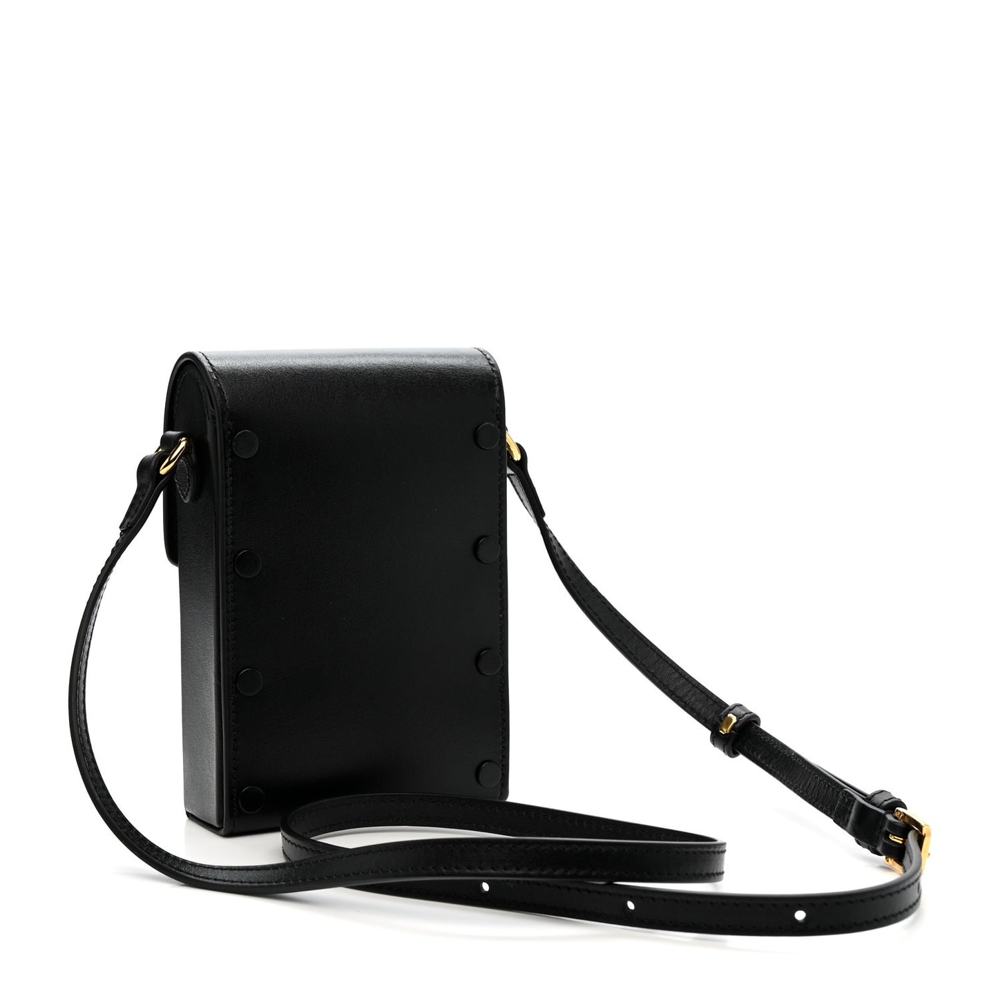 Boarded Plutone Calfskin Mini Horsebit 1955 Crossbody Bag Black