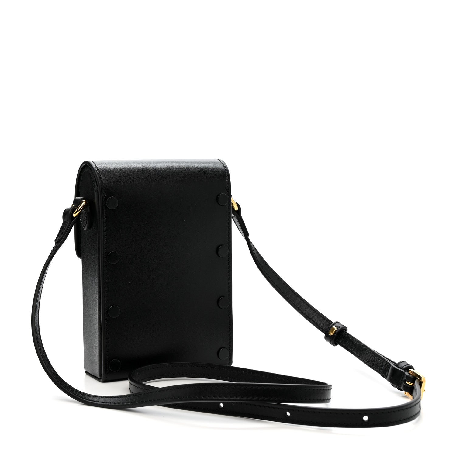 Gucci Boarded Plutone Calfskin Mini Horsebit 1955 Crossbody Bag Black 3 of 13