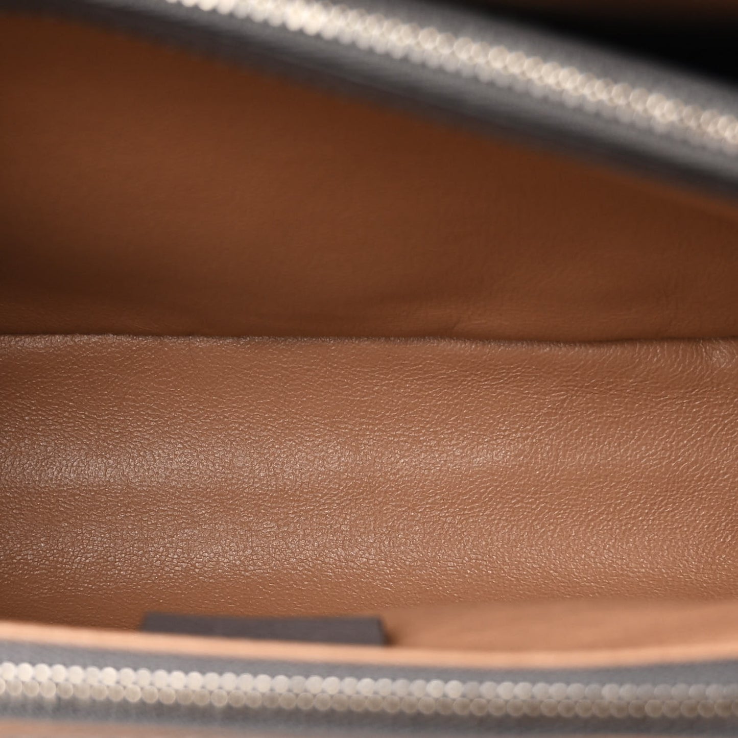 Grainy Calfskin Small Zumi Top Handle Bag Dusty Grey