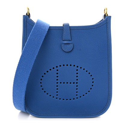 Hermes Taurillon Clemence Evelyne TPM Bleu France 1 of 11