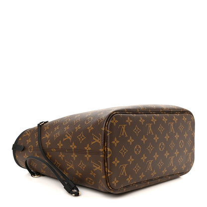 Louis Vuitton Monogram Calfskin Neo Neverfull Inside Out MM Black 5 of 11