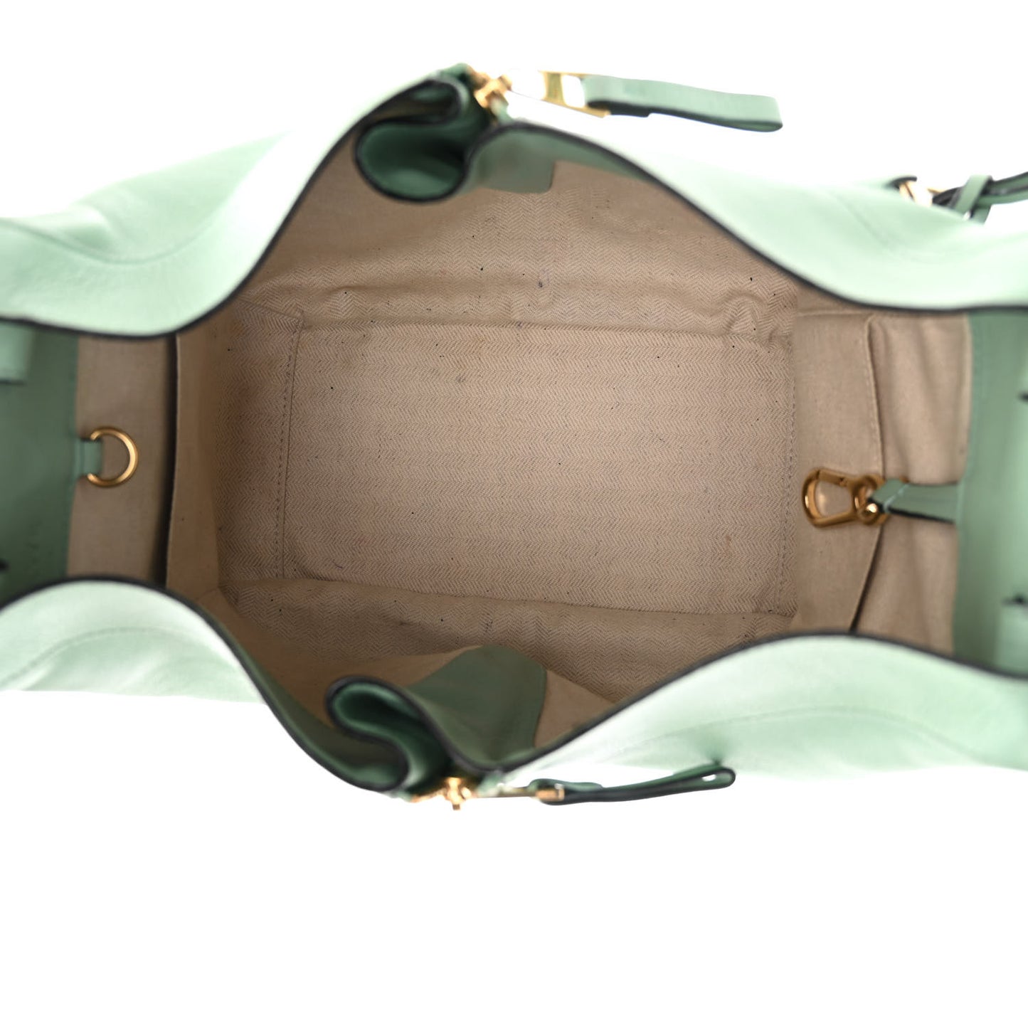 Calfskin Small Hammock Shoulder Bag Light Green