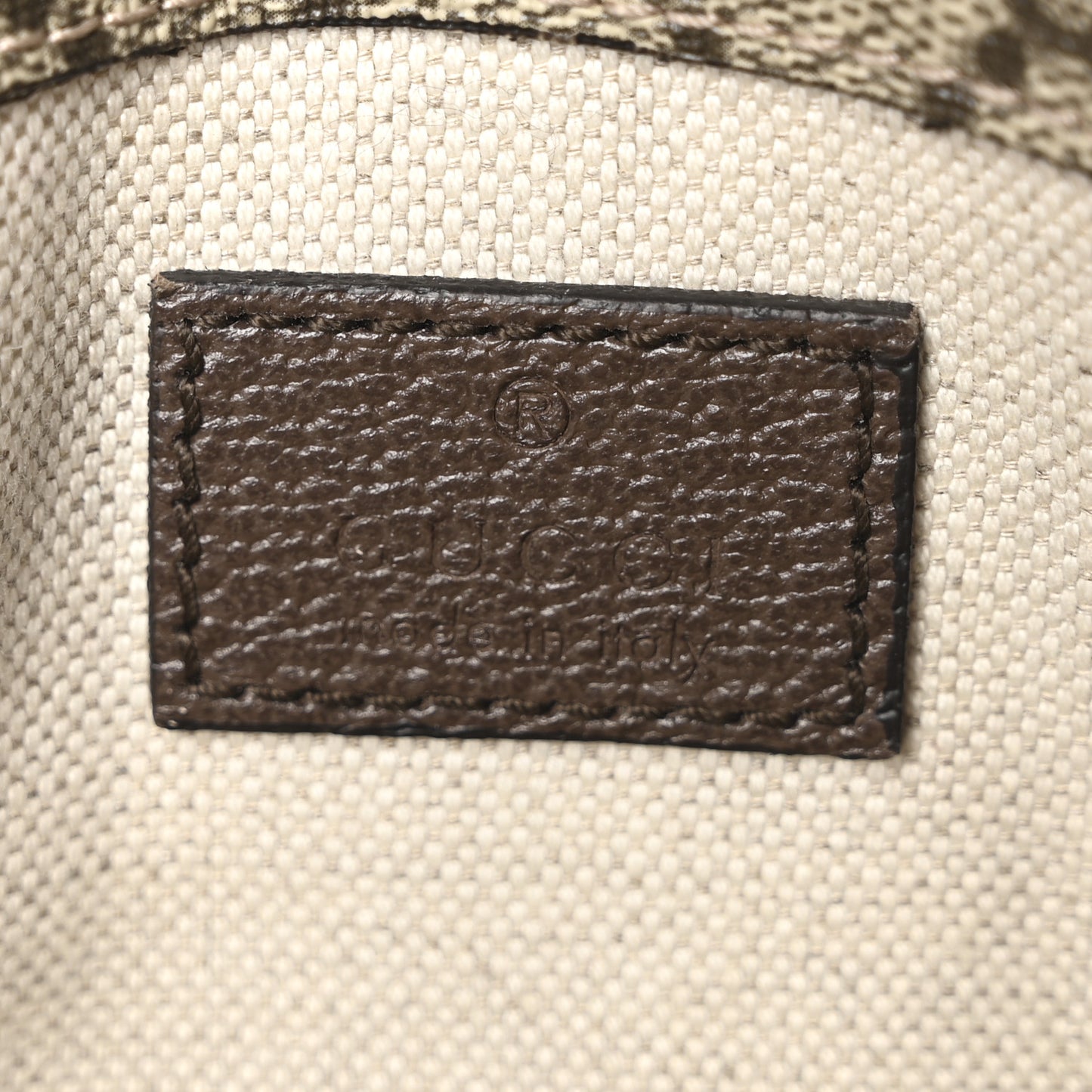 GG Supreme Monogram Neo Vintage Web Belt Bag Brown