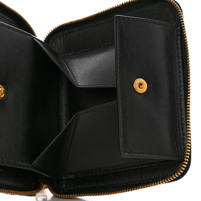 Bottega Veneta Nappa Intrecciato Zip Around Wallet Black 6 of 10