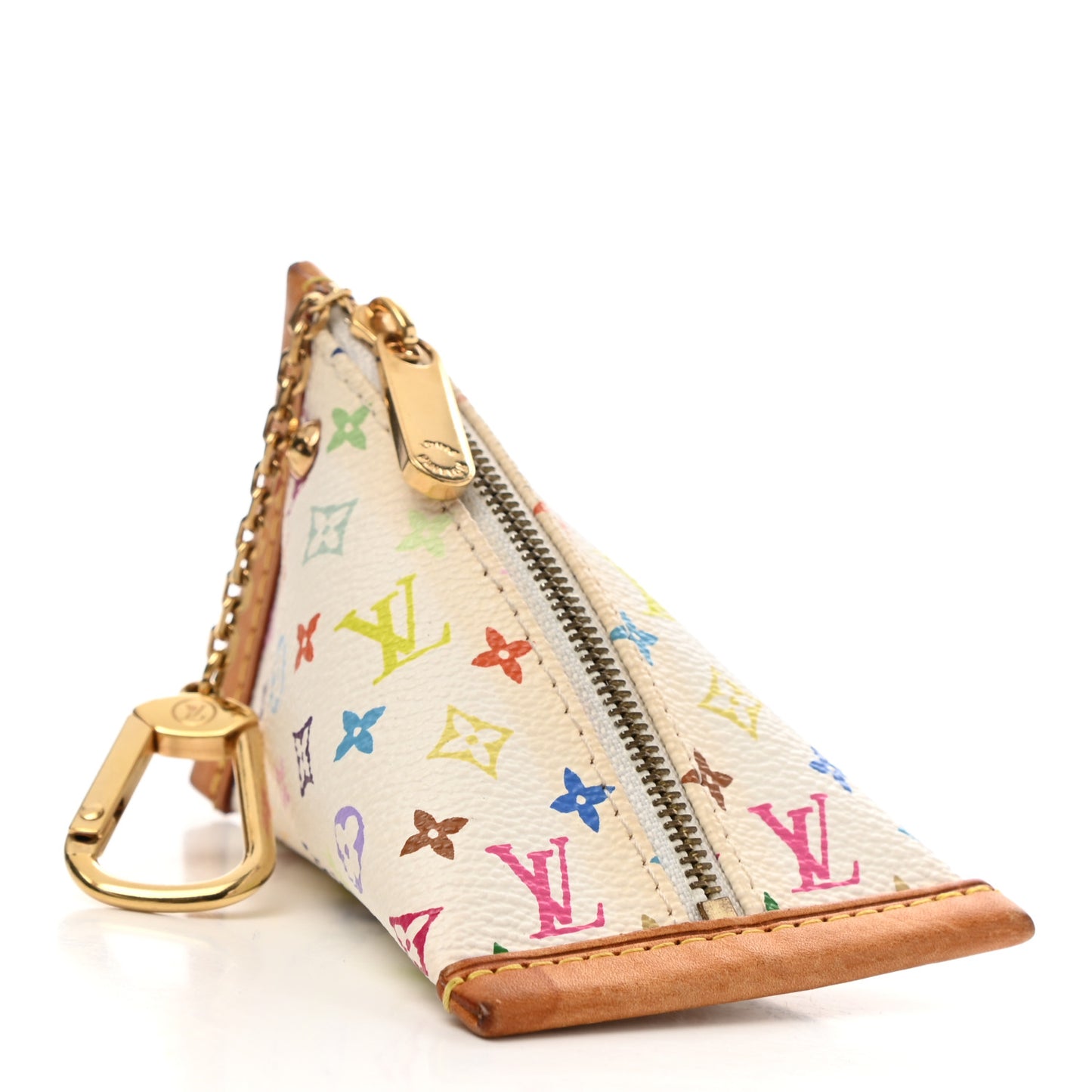 Monogram Multicolor Berlingot Coin Purse White
