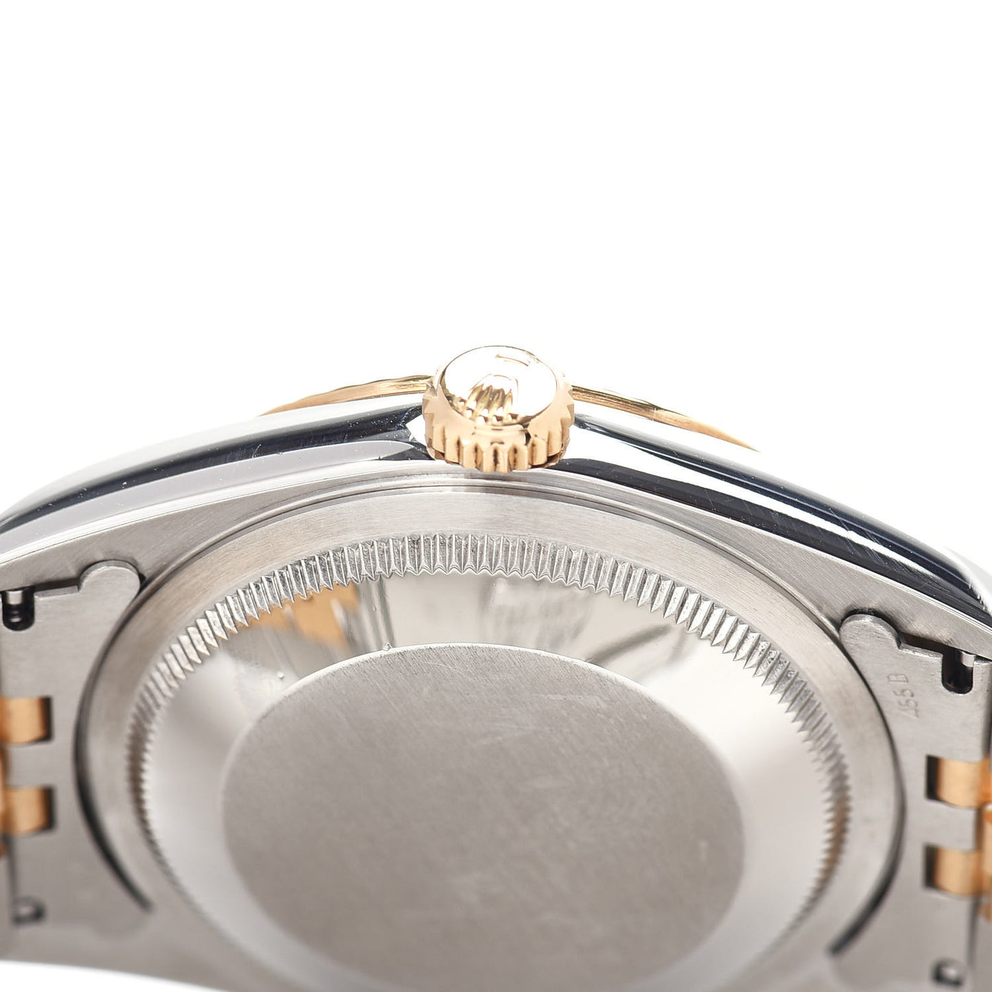 Stainless Steel 18K Yellow Gold Diamond 36mm Oyster Perpetual Datejust Watch White Roman 16233