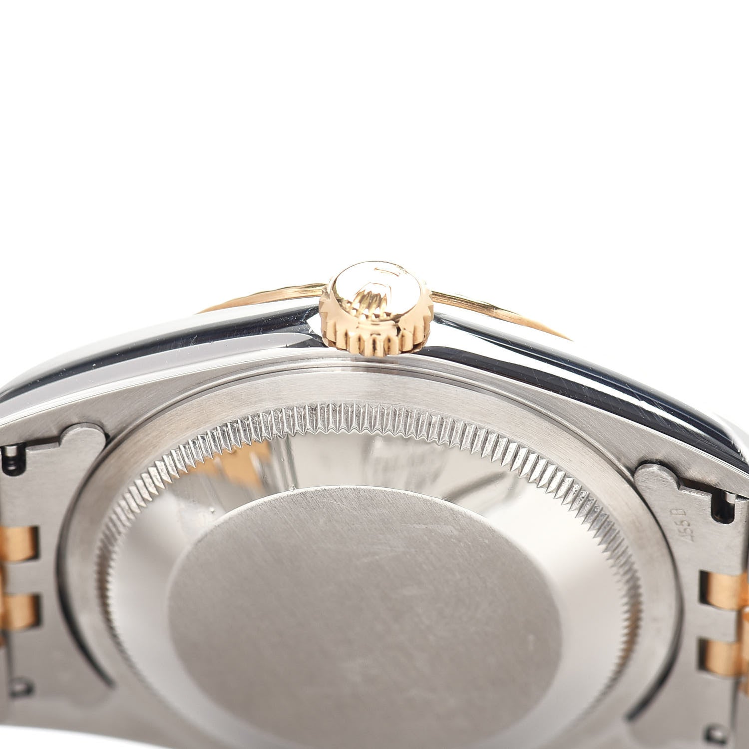 Rolex Stainless Steel 18K Yellow Gold Diamond 36mm Oyster Perpetual Datejust Watch White Roman 16233 4 of 4