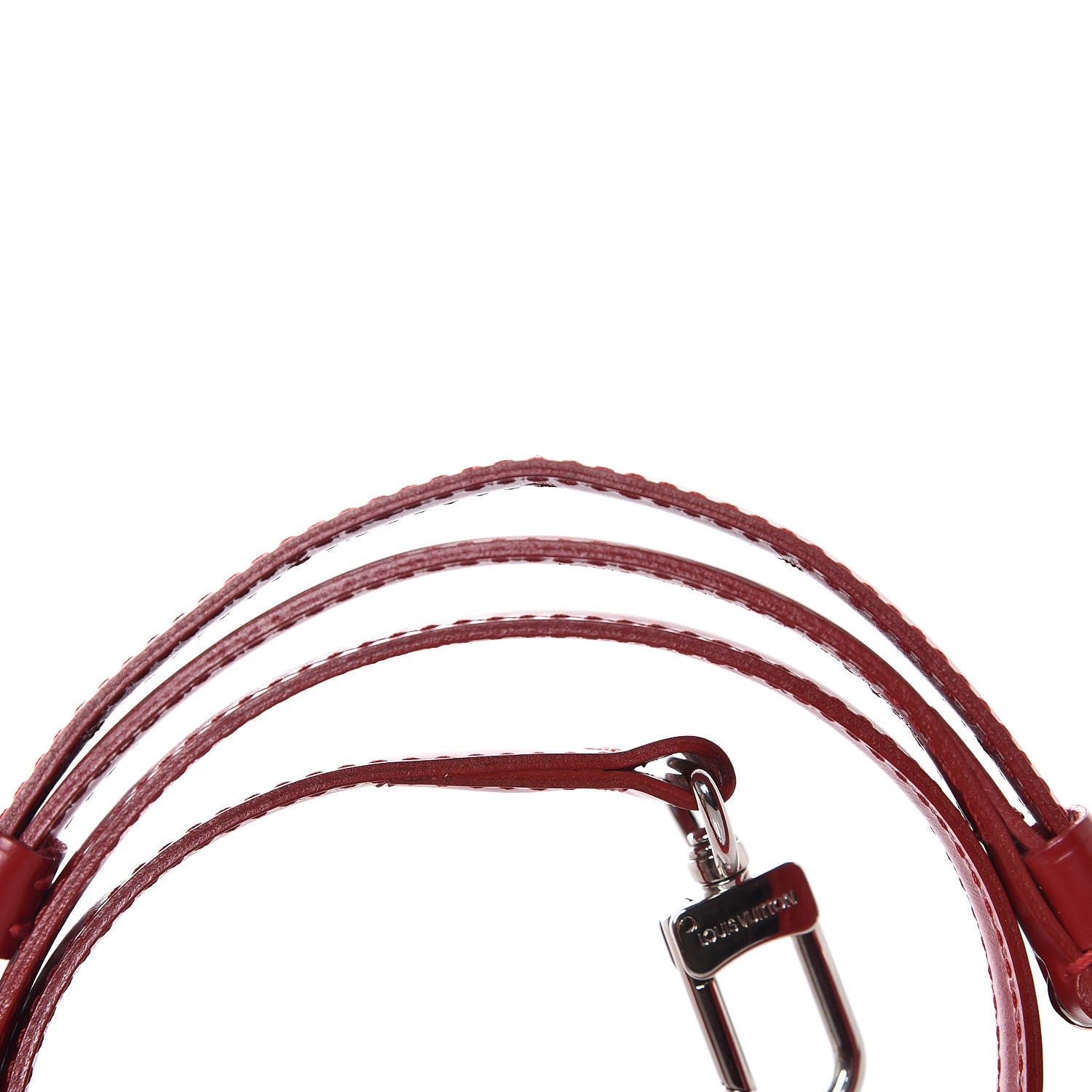 Louis Vuitton Calfskin Adjustable Shoulder Strap 16mm Red 4 of 4