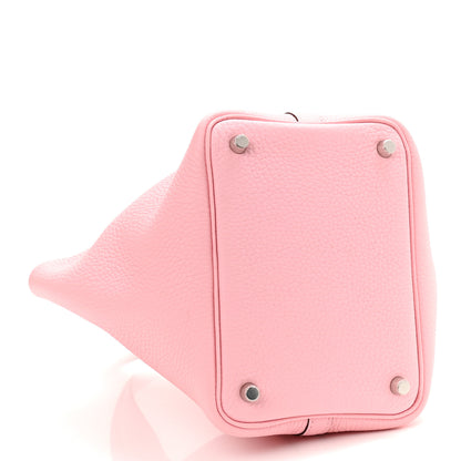 Hermes Taurillon Clemence Picotin Lock 18 PM Rose Sakura 4 of 9