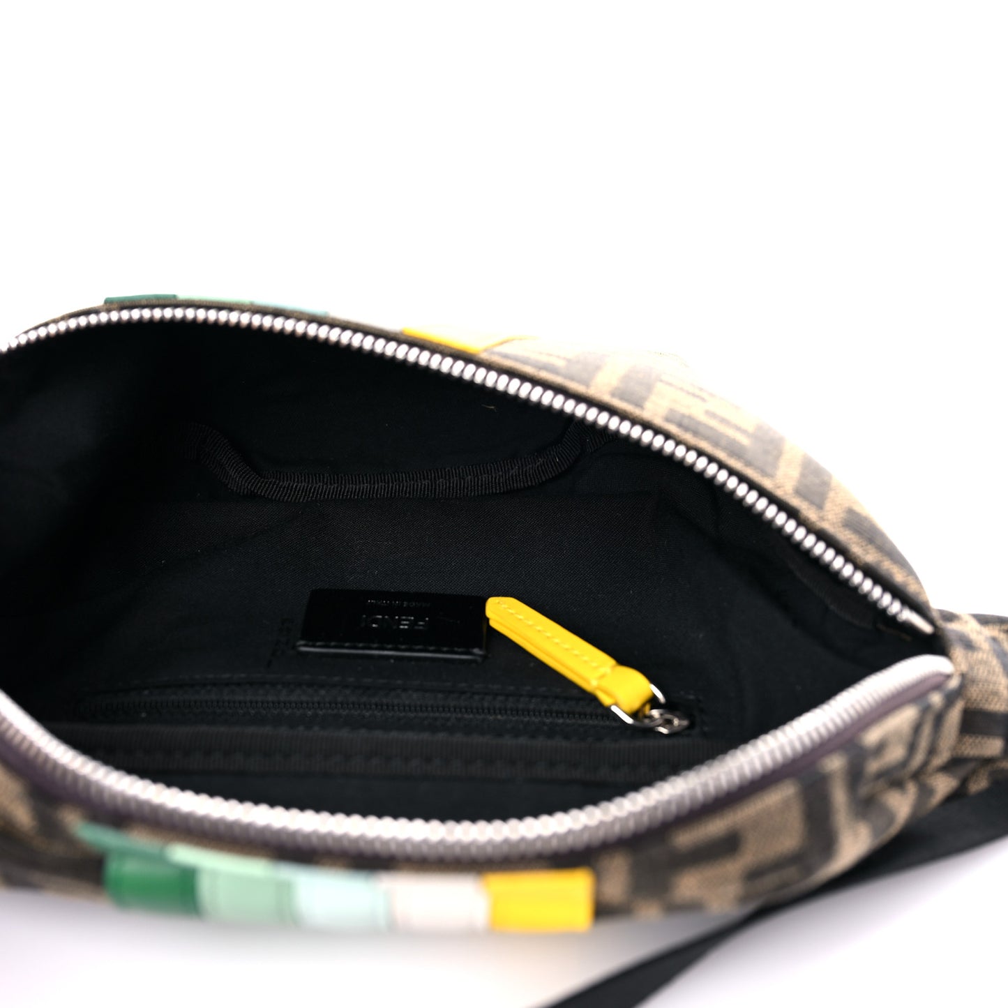 Fabric Jacquard Vitello Century Matt Semiluc FF Kids Belt Bag Tobacco Multicolor