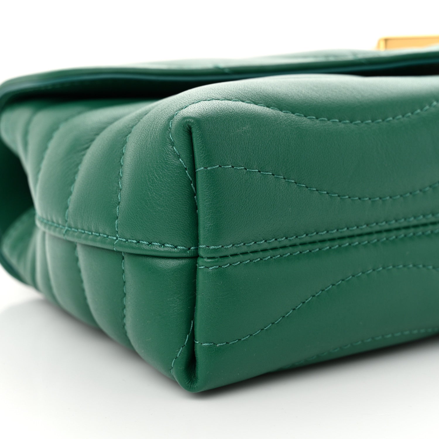 Louis Vuitton Calfskin New Wave Chain Bag MM NM Emerald 9 of 11