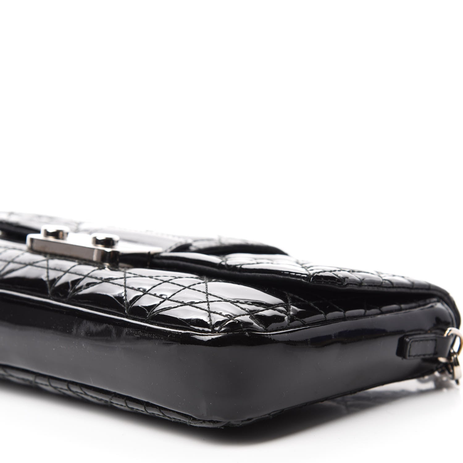 Christian Dior Patent Cannage New Lock Pouch Black 7 of 10