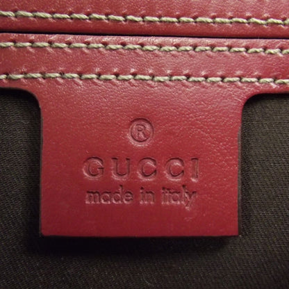 Gucci GG Plus Monogram Medium Double Buckle Flap Messenger Bag Beige Red 8 of 11