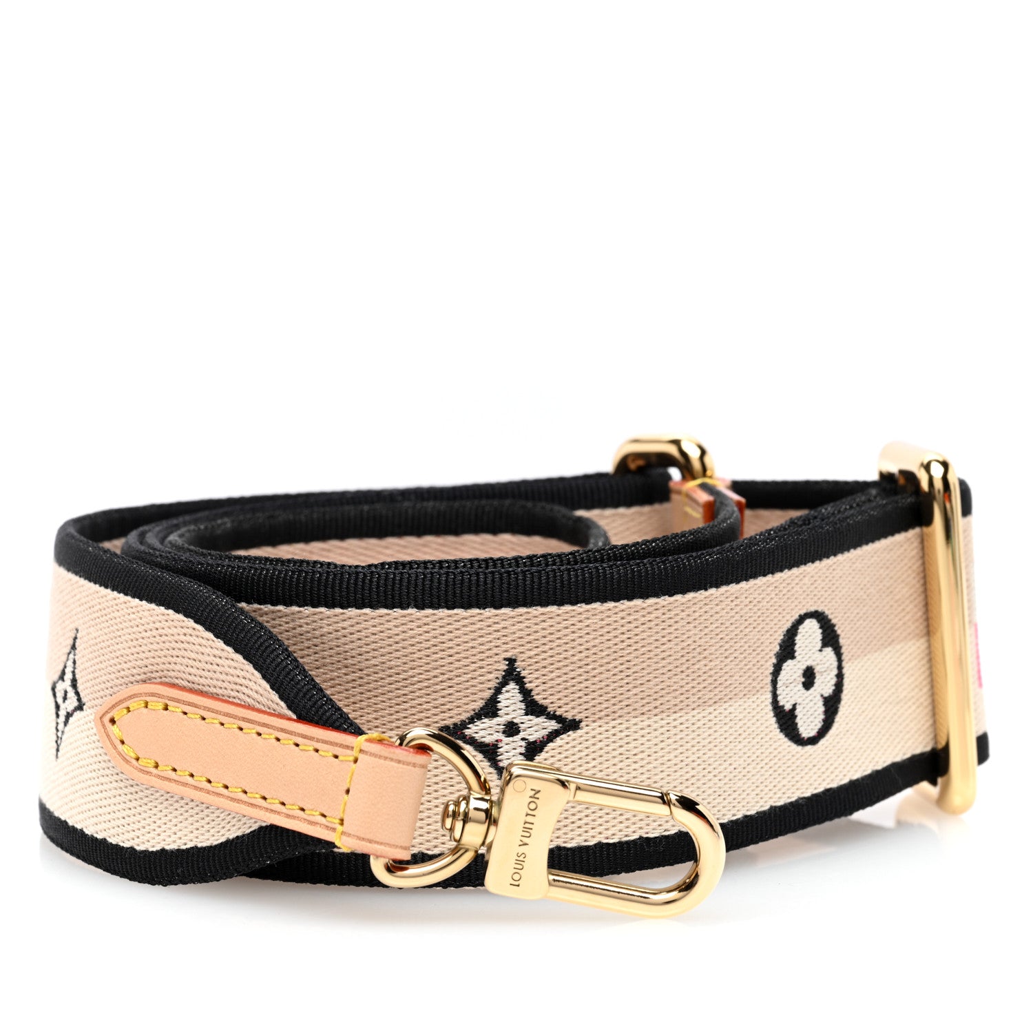 Louis Vuitton Jacquard Speedy Bandouliere 20 Shoulder Strap Black 1 of 3