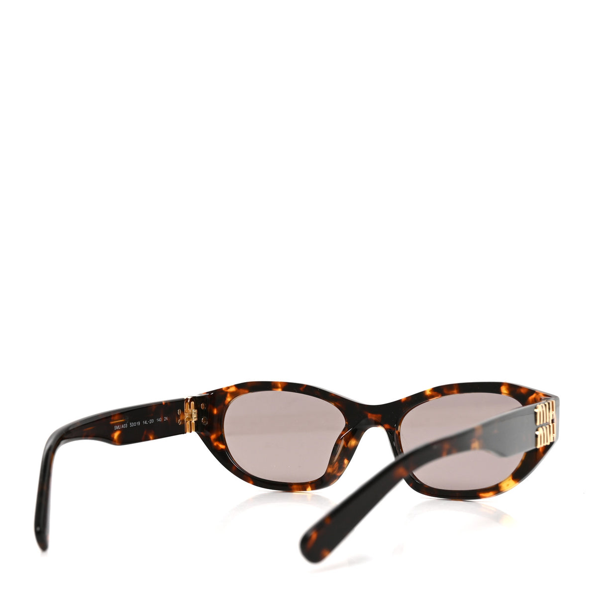 Miu Miu Acetate Cat Eye Sunglasses SMU A03 Tortoise 4 of 7