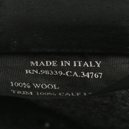 Prada Wool Calfskin Pouch Grey 7 of 11