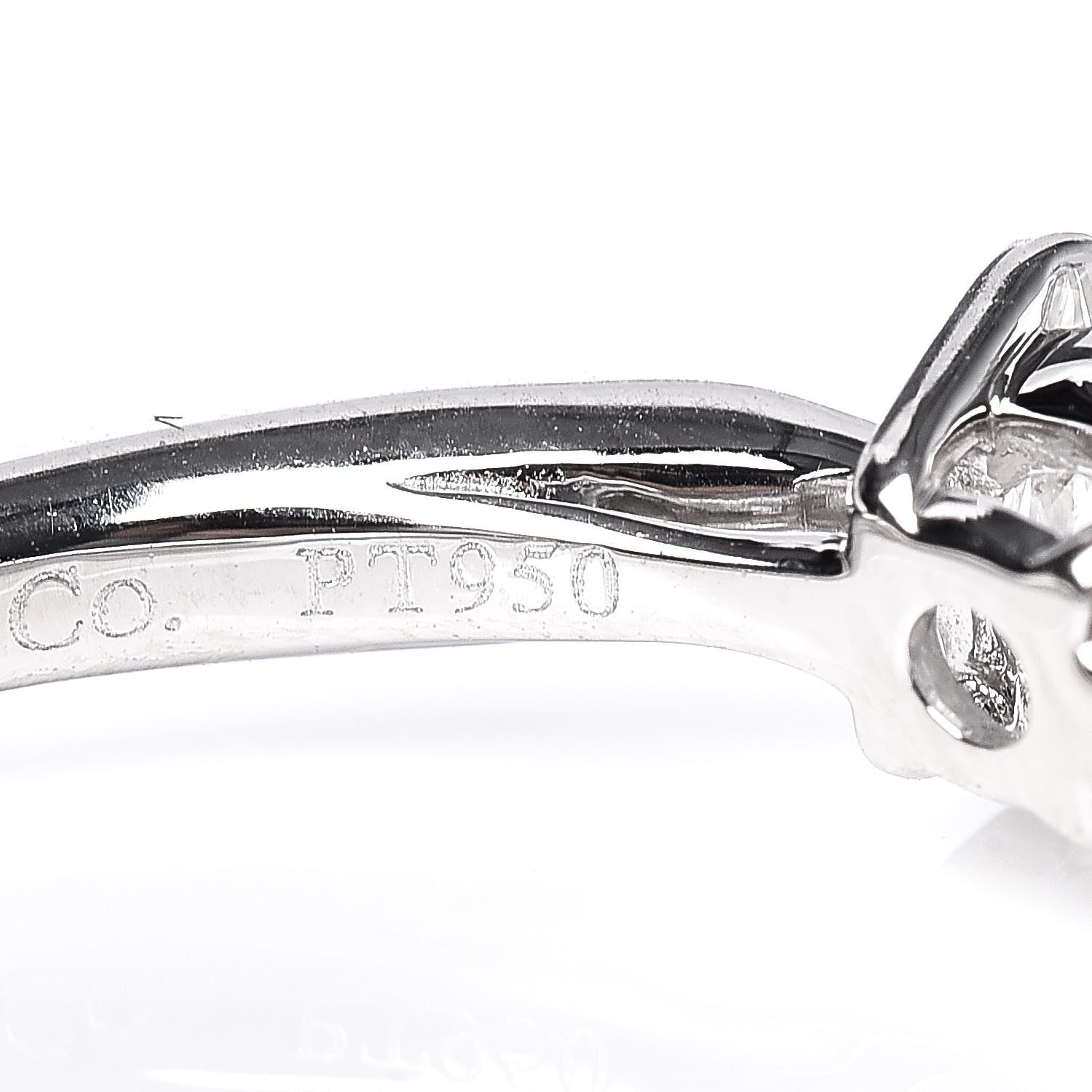 Tiffany Platinum Diamond .53ct Harmony Engagement Ring 49 4.75 7 of 7