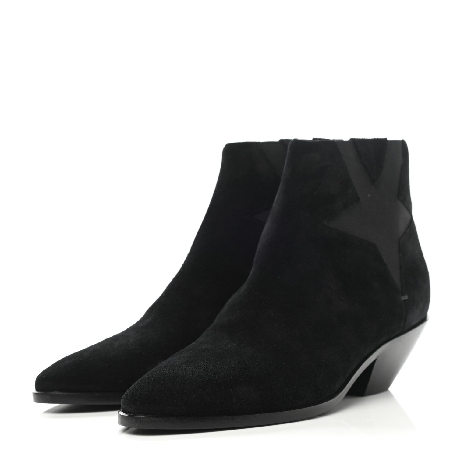 Saint Laurent Suede West 45 Chelsea Boots 37 Black 3 of 8