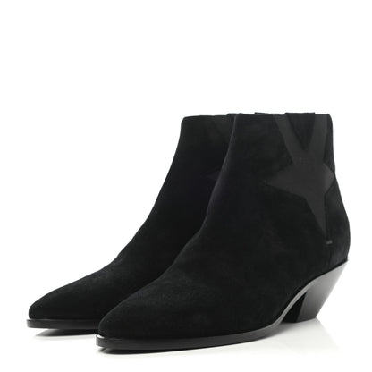 Saint Laurent Suede West 45 Chelsea Boots 37 Black 3 of 8