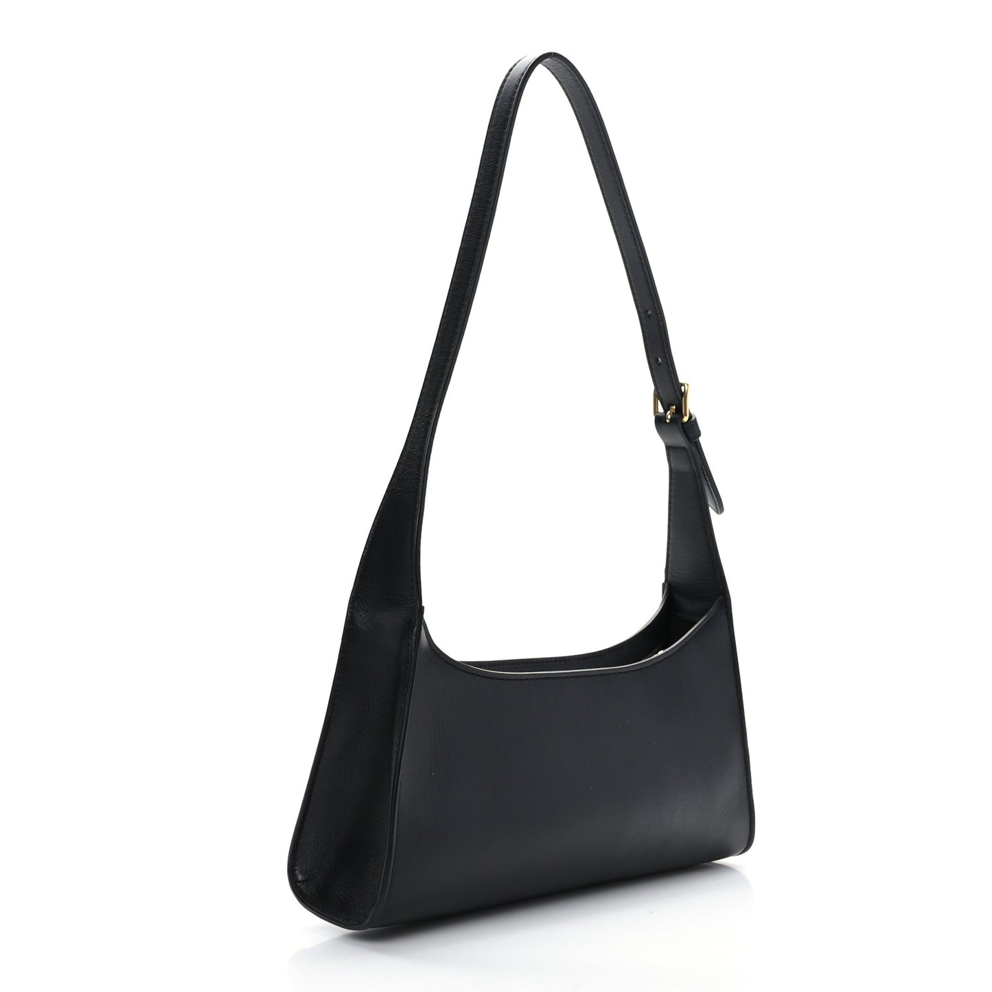 Smooth Calfskin Cuir Triomphe Shoulder Bag Black
