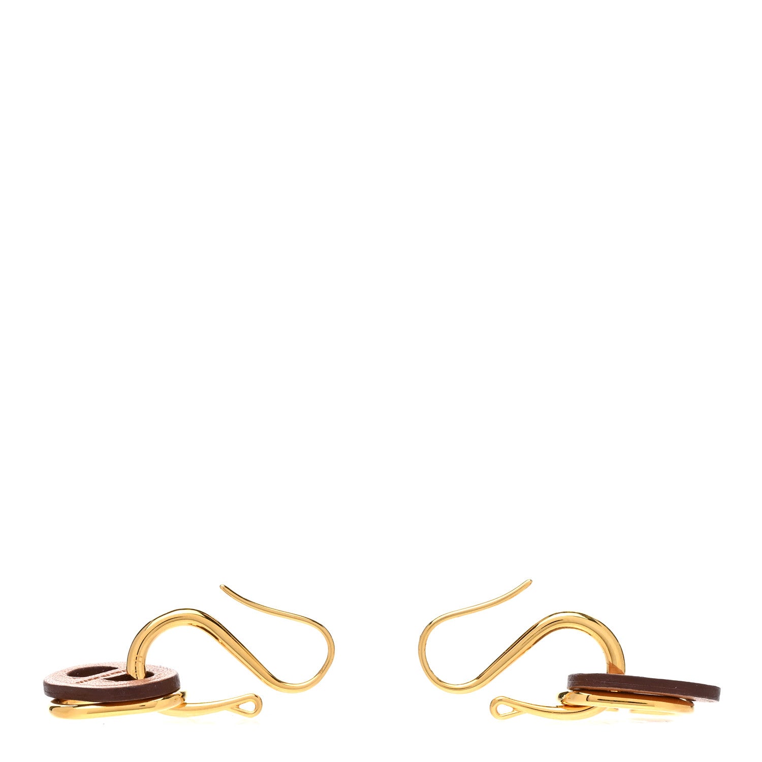 Hermes Swift O'maillon Earrings Gold 3 of 6