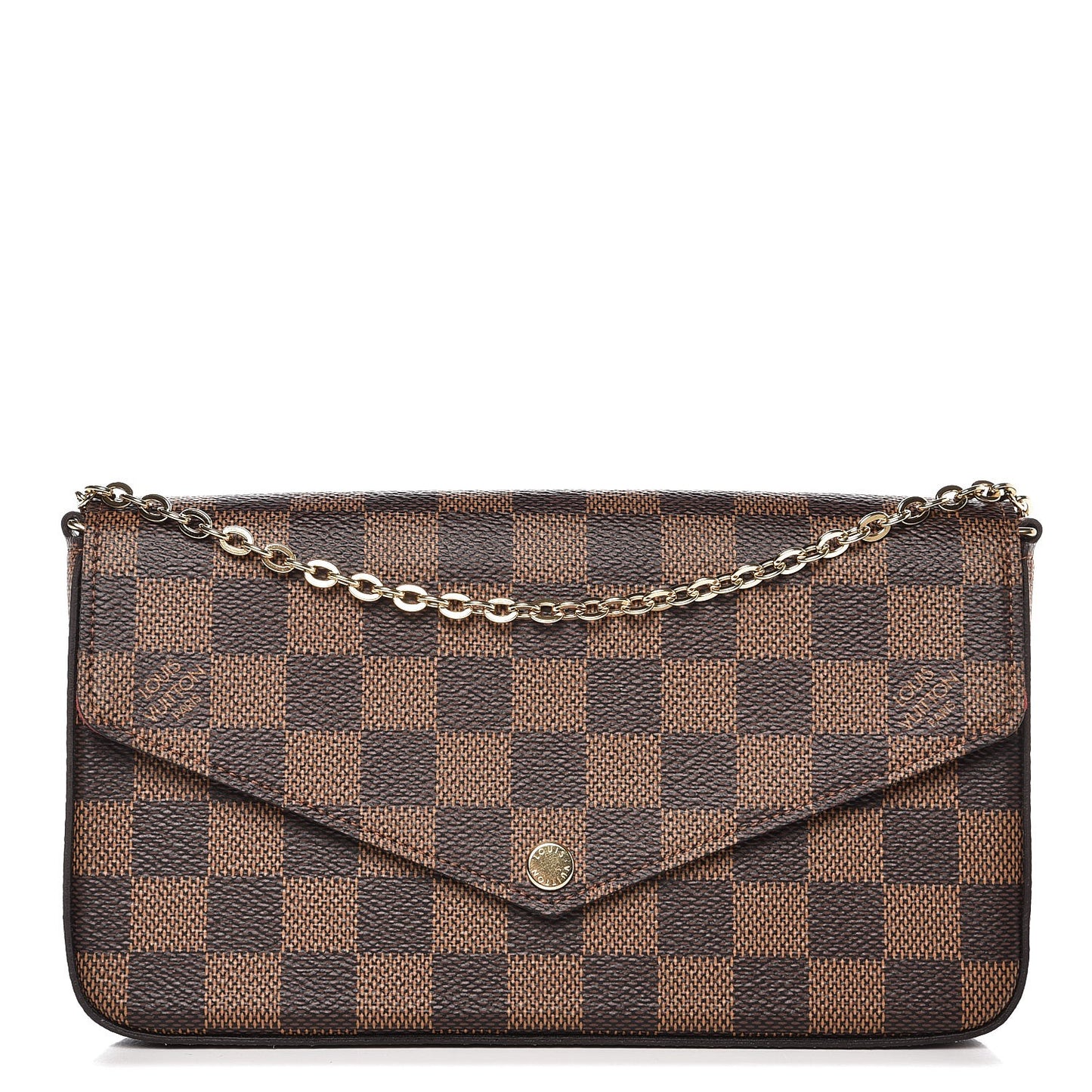 Damier Ebene Pochette Felicie Chain Wallet