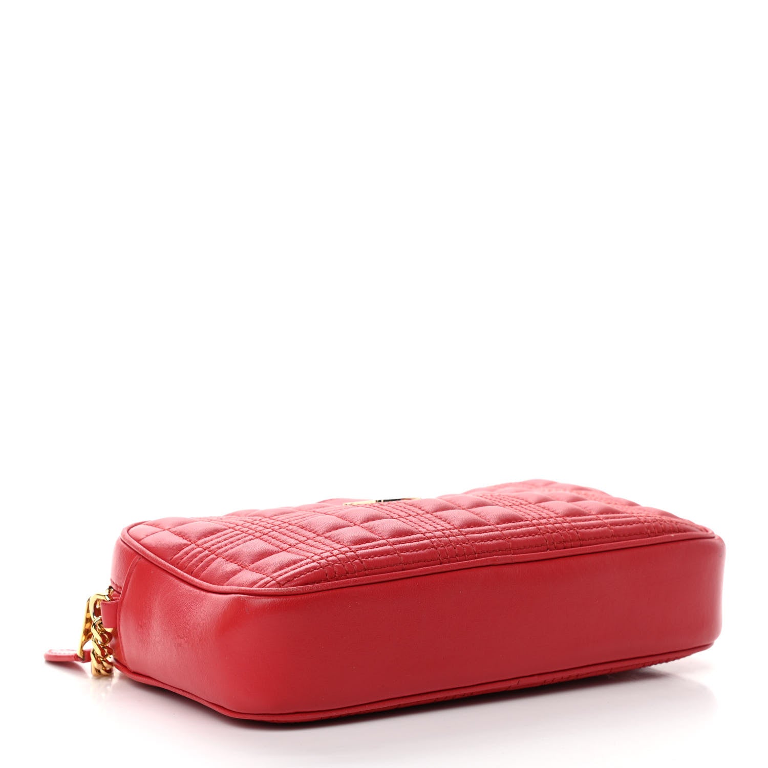 Burberry Lambskin Quilted Camera Bag Bright Red 4 of 13