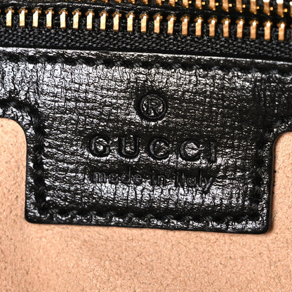 Gucci Textured Calfskin Small Horsebit 1955 Shoulder Bag Black Black 6 of 11
