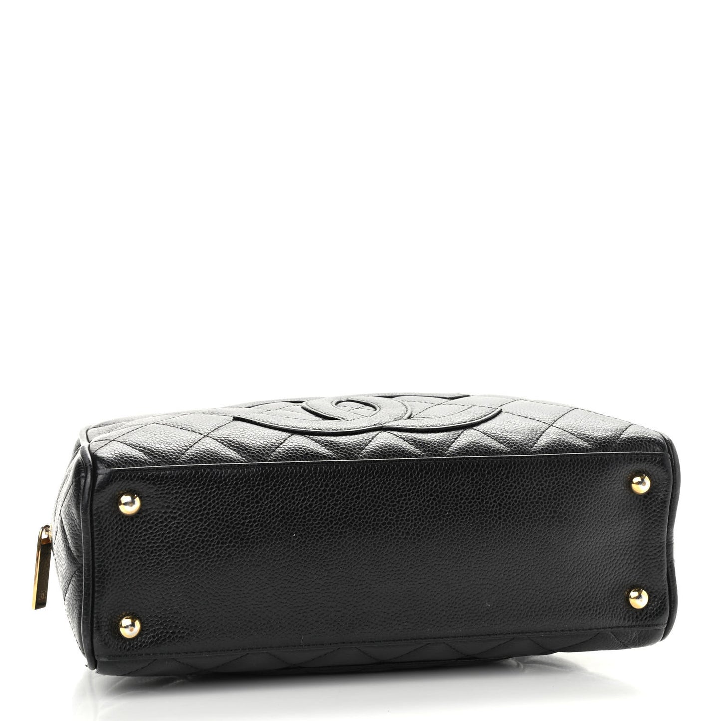 Caviar Quilted Small Bowler Black